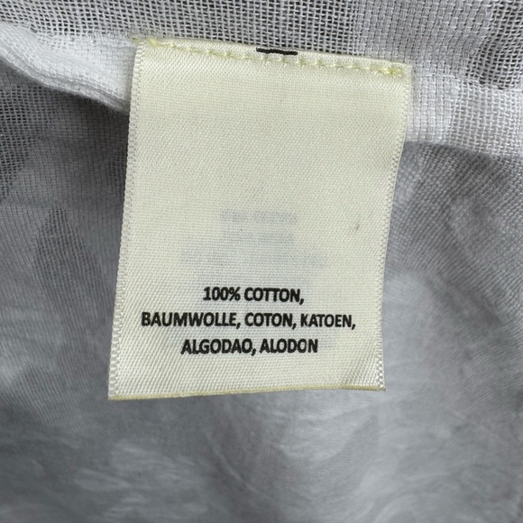 Anthropologie Textured Collared Kimono Open Front Duster Jacket White One Size - Picture 12 of 13